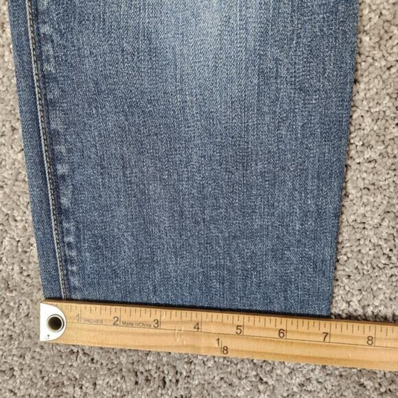 Madewell Jeans Womens 30X27.5 (Tag 28X34) Blue Rail Straight Grunge Boho - Picture 11 of 11